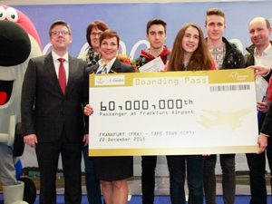 Frankfurt Airport celebrates 60 million passengers in 2015